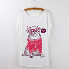 Load image into Gallery viewer, Funny French Bulldog Tee Tops Femme TT-Shirt