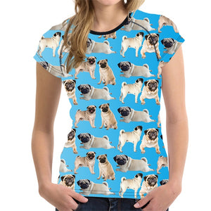 Funny Pug Dog Women Basic TT-Shirt