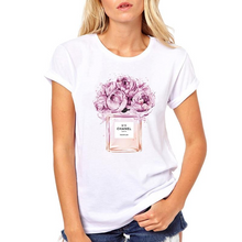Load image into Gallery viewer, Women Flower Perfume TT-SHIRT